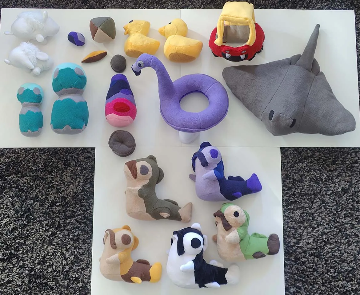 The plushies I made in 2024